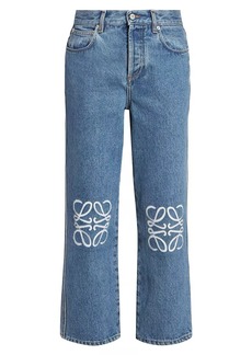 Loewe Anagram Crop Mid-Rise Jeans
