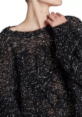 Loewe Anagram Metallic Mohair-Blend Sweater