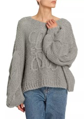 Loewe Anagram Mohair-Blend Logo Sweater