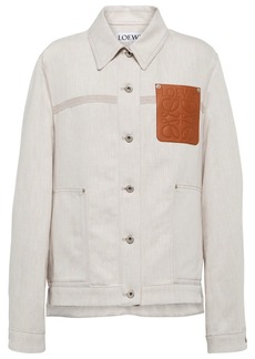 Loewe Anagram cotton and linen jacket