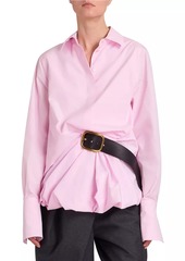 Loewe Belted Cotton-Blend Shirt