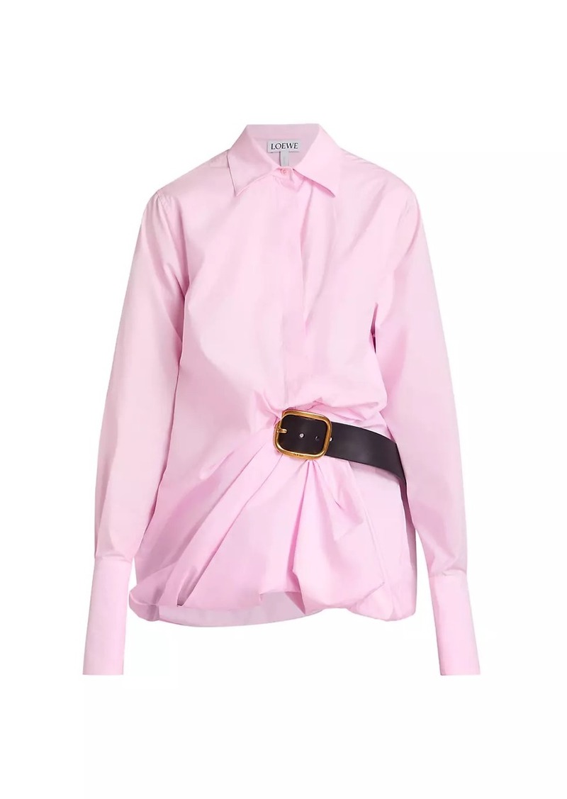 Loewe Belted Cotton-Blend Shirt