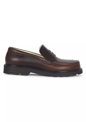 Loewe Blaze Leather Penny Loafers