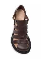 Loewe Campo 90MM Leather Wedge Sandals