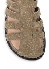 Loewe Campo Brushed Suede Sandals