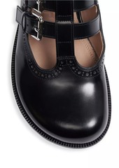 Loewe Campo Leather Cut-Out Mules