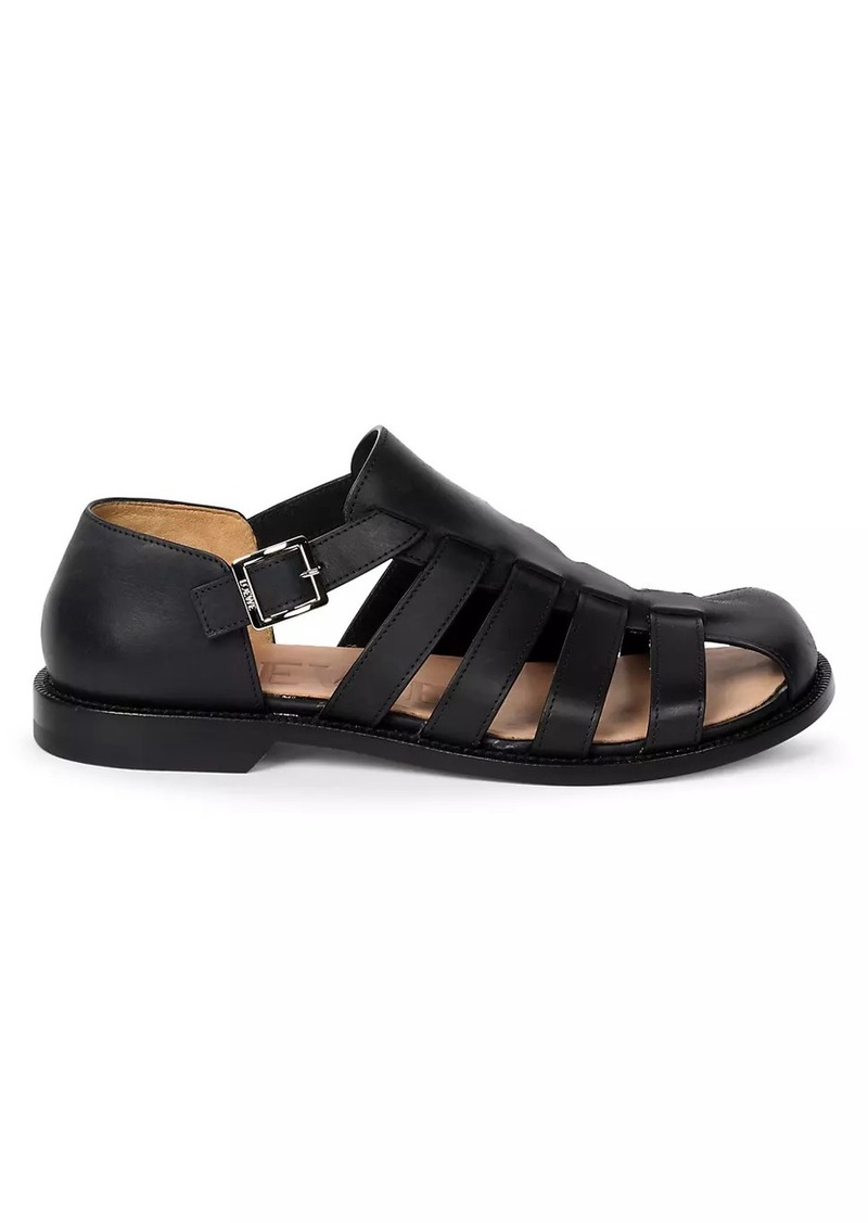 Loewe Campo Leather Fisherman Sandals