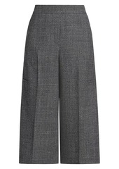 Loewe Crop Wool-Blend Wide-Leg Trousers