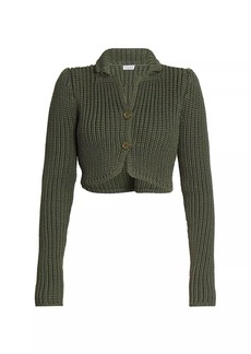 Loewe Cropped Button-Front Cardigan
