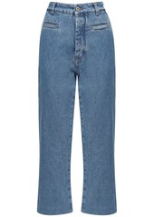 Loewe Cropped Fisherman Cotton Denim Jeans