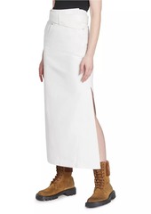 Loewe Deconstructed Denim Midi-Skirt