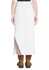 Loewe Deconstructed Denim Midi-Skirt