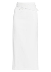 Loewe Deconstructed Denim Midi-Skirt