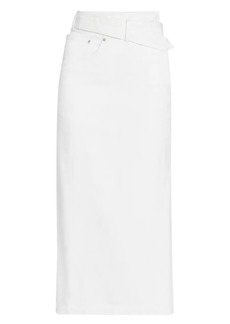 Loewe Deconstructed Denim Midi-Skirt