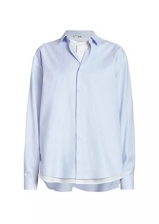 Loewe Double-Layer Cotton-Silk Shirt
