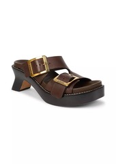 Loewe Ease Heel 90MM Leather Slides