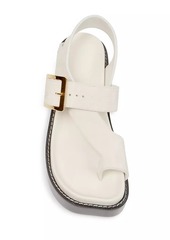 Loewe Ease Heel 90MM Suede Sandals