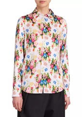 Loewe Floral Silk-Cotton Shirt