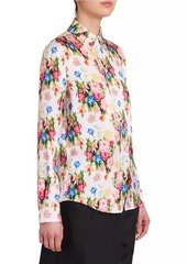 Loewe Floral Silk-Cotton Shirt