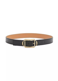 Loewe Goldtone Buckle Leather Belt