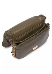 Loewe Goya Leather Pleated Puffer Bag