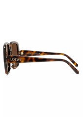 Loewe Havana 54MM Square Sunglasses