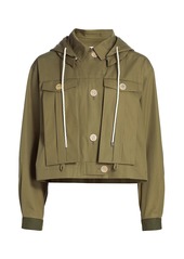 Loewe Hooded Military Cropped Jacket