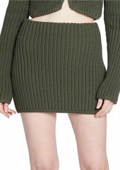 Loewe Knit Body-Con Miniskirt