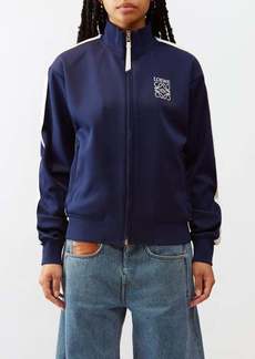 Loewe - Anagram-embroidered Jersey Track Jacket - Womens - Navy