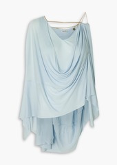 Loewe - Embellished draped chiffon top - Blue - S