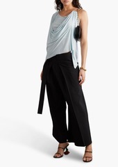 Loewe - Embellished draped chiffon top - Blue - S