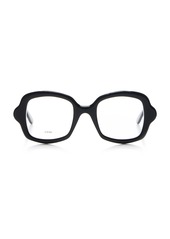 Loewe - Curved Square-Frame Acetate Glasses - Black - OS - Moda Operandi