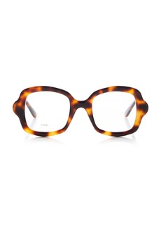 Loewe - Curved Square-Frame Acetate Glasses - Brown - OS - Moda Operandi