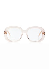 Loewe - Curvy Square-Frame Acetate Sunglasses - Pink - OS - Moda Operandi