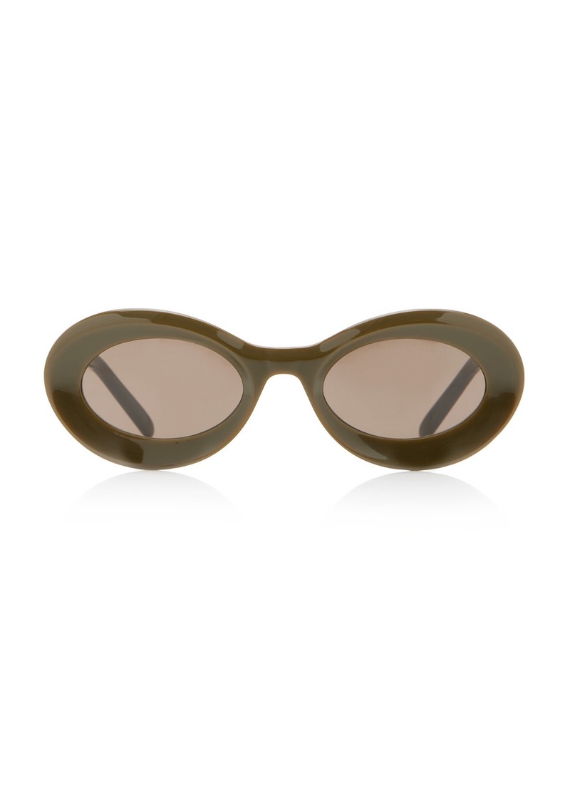 Loewe - Paula's Ibiza Round-Frame Sunglasses - Green - OS - Moda Operandi