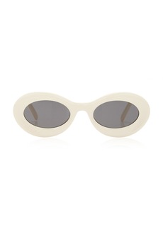 Loewe - Paula's Ibiza Round-Frame Sunglasses - White - OS - Moda Operandi