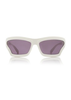 Loewe - Paula's Ibiza Wrap-Frame Acetate Sunglasses - White - OS - Moda Operandi