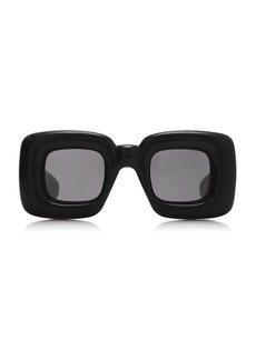 Loewe - Square-Frame Acetate Sunglasses - Black - OS - Moda Operandi