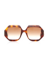 Loewe - Women's Oversized Square-Frame Acetate Sunglasses - Brown - OS - Moda Operandi
