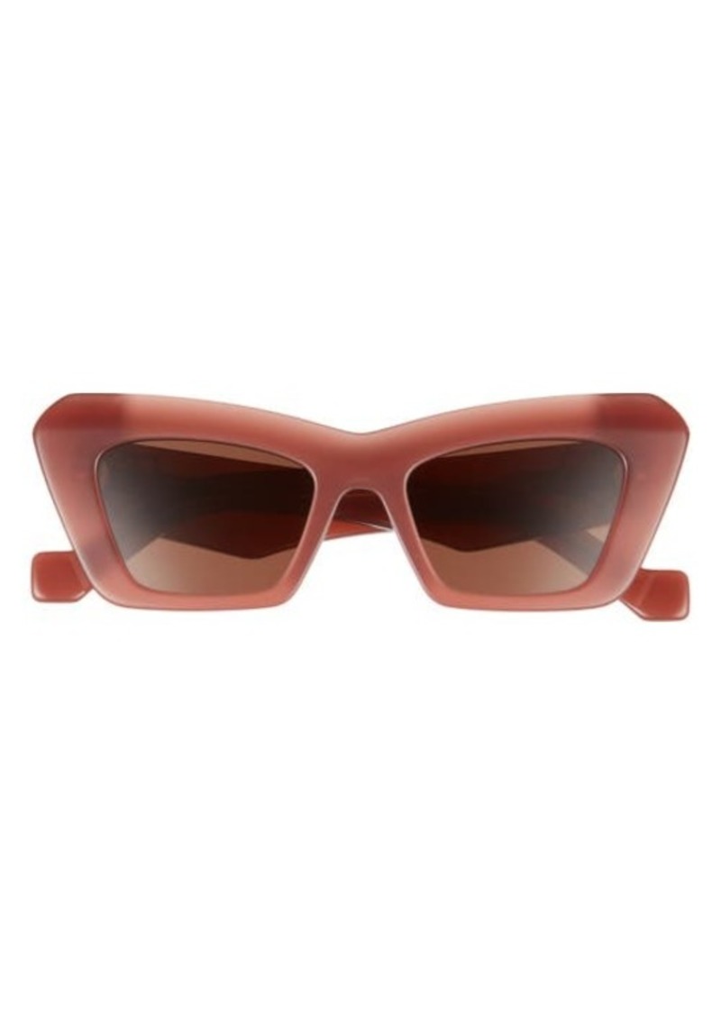 Loewe Chunky Anagram 50mm Small Cat Eye Sunglasses