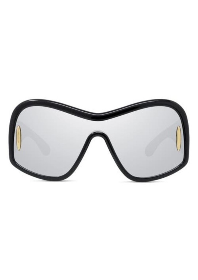 Loewe Anagram 144mm Mirrored Mask Sunglasses