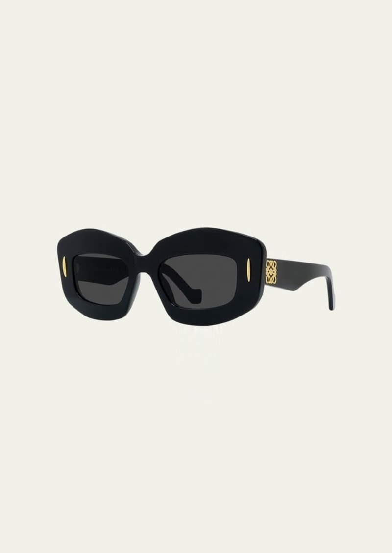 Loewe Anagram Acetate Rectangle Sunglasses