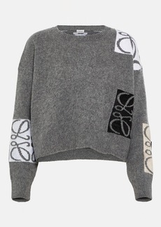 Loewe Anagram cropped wool sweater