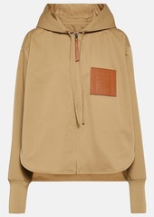 Loewe Anagram cropped zip-up hoodie