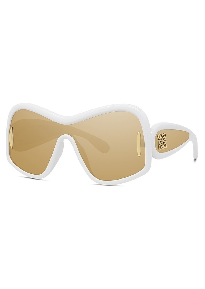 Loewe Anagram Fashion Mirrored Mask Sunglasses