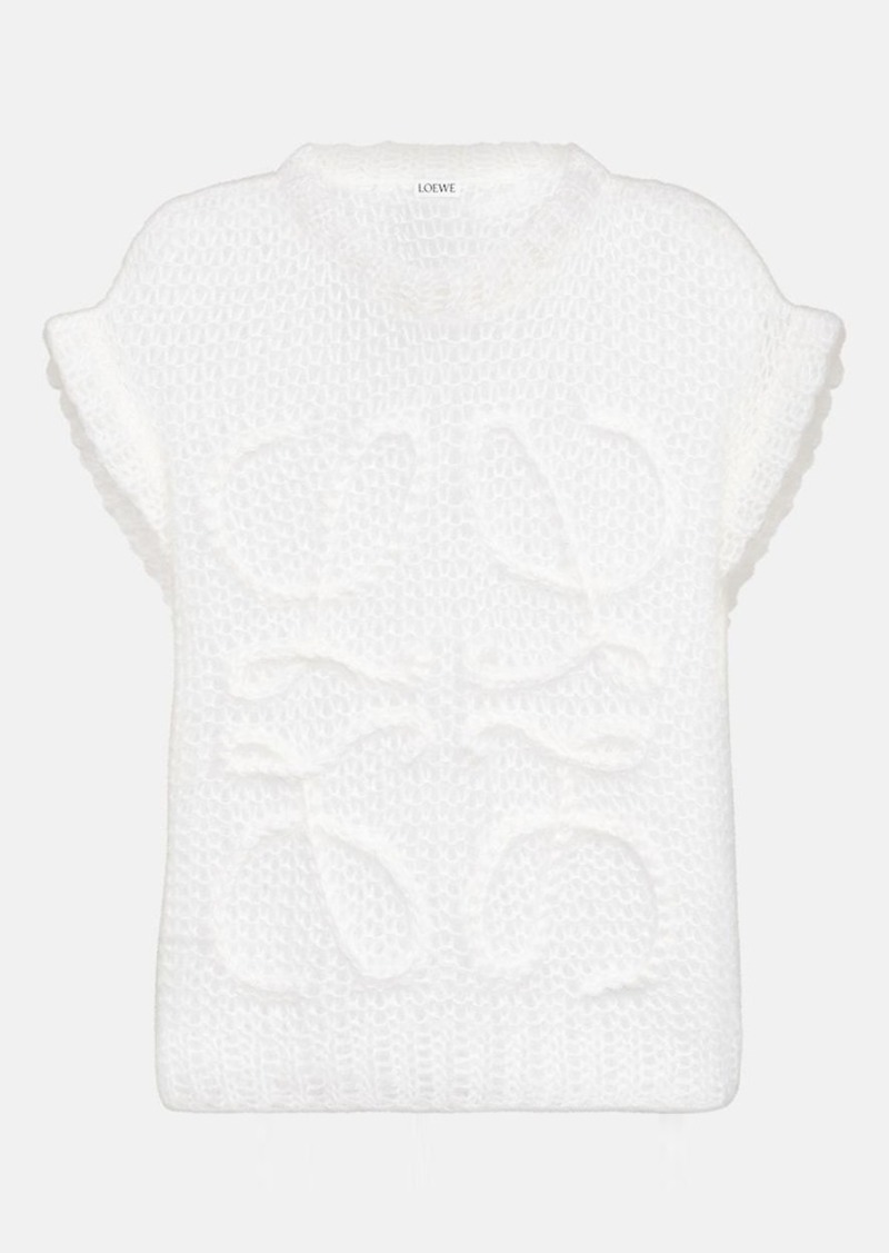 Loewe Anagram mohair-blend sweater vest