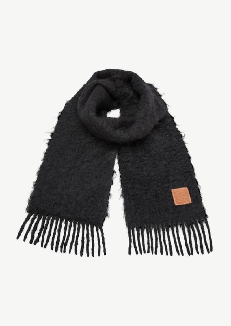 Loewe Anagram Mohair Fringe Scarf