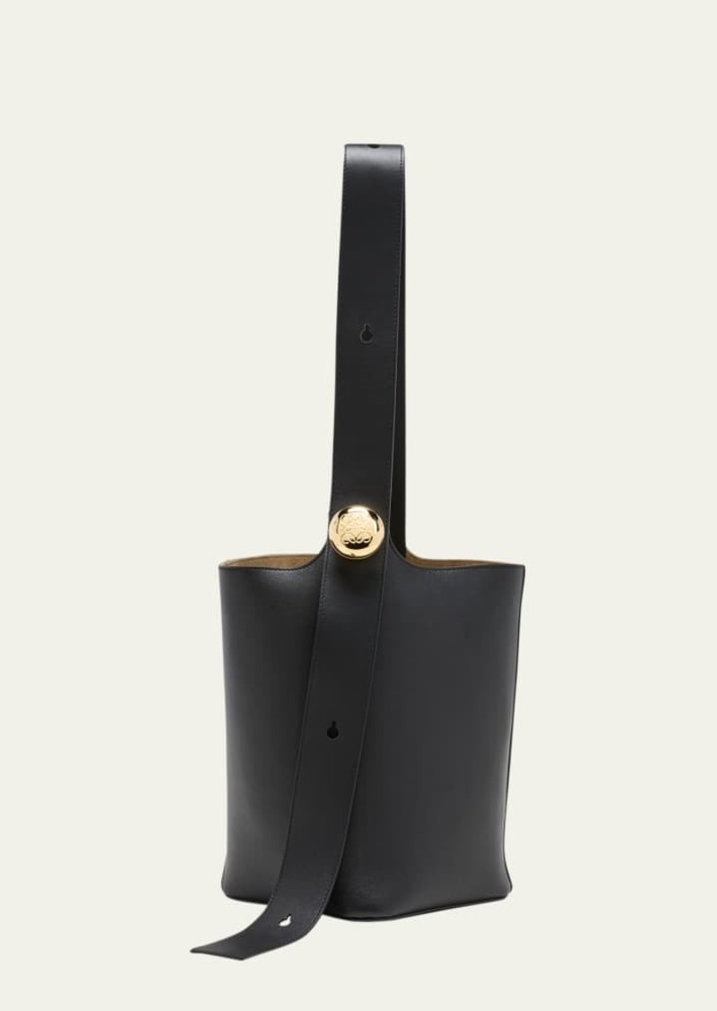 Loewe Anagram Pebble Leather Bucket Bag