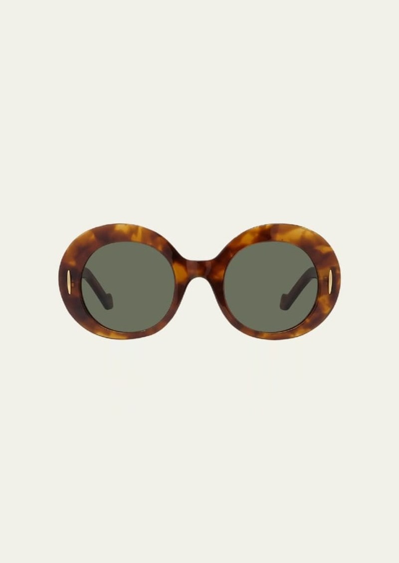 Loewe Anagram Round Acetate Sunglasses