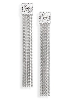 Loewe Anagram Sterling Silver Fringe Earrings at Nordstrom